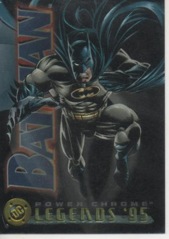 Cromo E004621: Trading Card. DC Power Chrome. Legends'95, nº 4 Batman