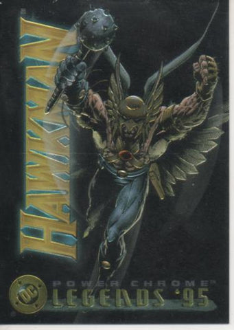 Cromo E004622: Trading Card. DC Power Chrome. Legends'95, nº 5 Hawkman