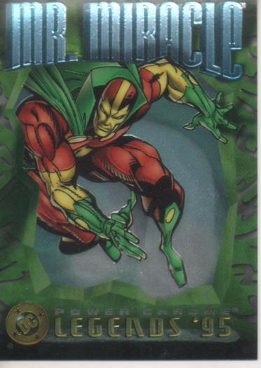 Cromo E004649: Trading Card. DC Power Chrome. Legends'95, nº 34 Mister Miracle