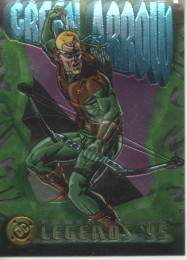 Cromo E004647: Trading Card. DC Power Chrome. Legends'95, nº 32 Green Arrow