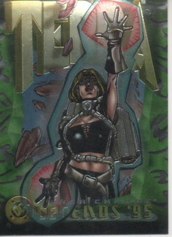 Cromo E004644: Trading Card. DC Power Chrome. Legends'95, nº 29 Terra