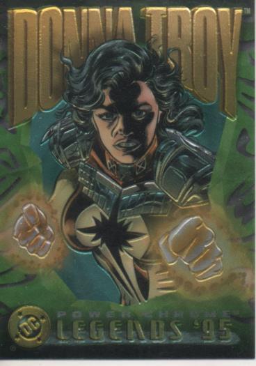 Cromo E004642: Trading Card. DC Power Chrome. Legends'95, nº 27 Donna Troy