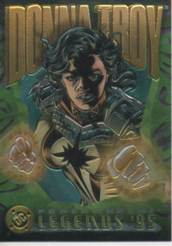 Cromo E004642: Trading Card. DC Power Chrome. Legends'95, nº 27 Donna Troy