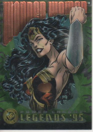 Cromo E004640: Trading Card. DC Power Chrome. Legends'95, nº 25 Wonder Woman 