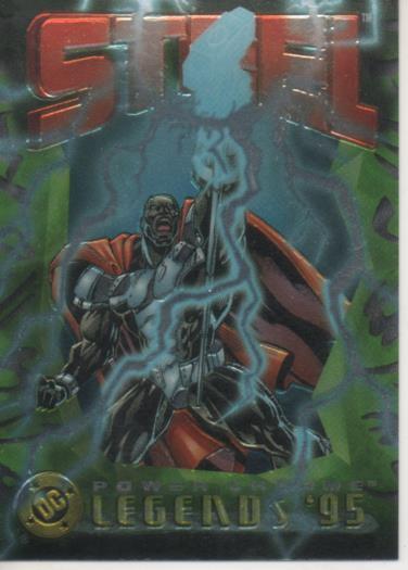 Cromo E004639: Trading Card. DC Power Chrome. Legends'95, nº 24 Steel