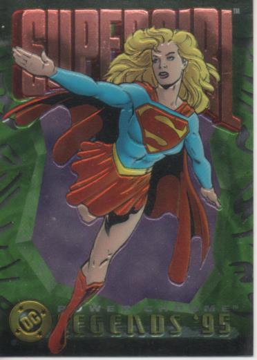 Cromo E004637: Trading Card. DC Power Chrome. Legends'95, nº 22 Supergirl