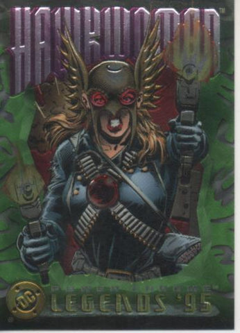 Cromo E004635: Trading Card. DC Power Chrome. Legends'95, nº 19 Hawkwoman