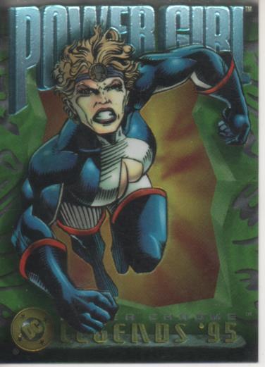 Cromo E004634: Trading Card. DC Power Chrome. Legends'95, nº 18 Power Girl