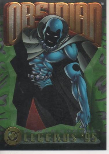 Cromo E004631: Trading Card. DC Power Chrome. Legends'95, nº 15 Obsidia