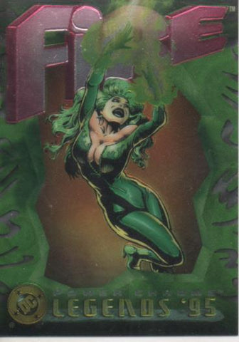 Cromo E004630: Trading Card. DC Power Chrome. Legends'95, nº 14 Fire