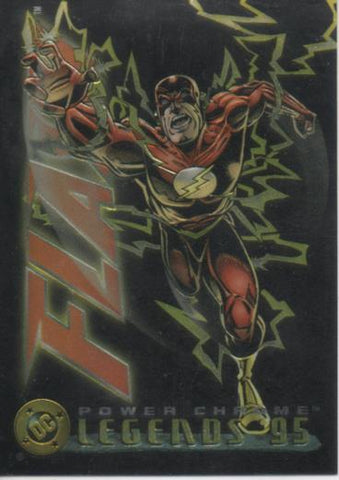 Cromo E004625: Trading Card. DC Power Chrome, Legends'95, nº 8 Flash