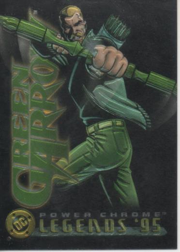 Cromo E004624: Trading Card. DC Power Chrome. Legends'95, nº 7 Green Arrow