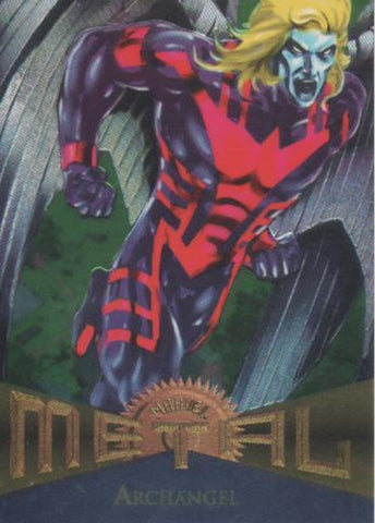 Cromo E004790: Trading Card. Marvel Metal, nº 83 Archangel