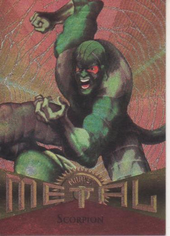 Cromo E004788: Trading Card. Marvel Metal, nº 76 Scorpion