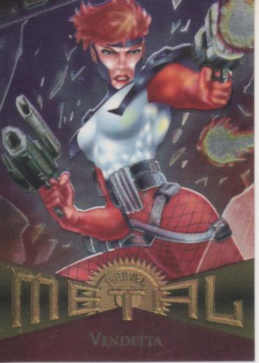 Cromo E004785: Trading Card. Marvel Metal, nº 54 Vendetta