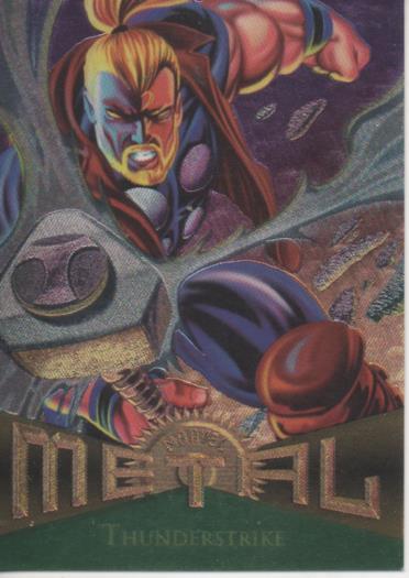 Cromo E004783: Trading Card. Marvel Metal, nº 14 Thunderstrike