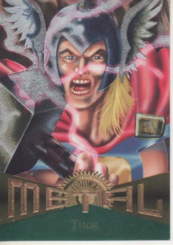 Cromo E004782: Trading Card. Marvel Metal, nº 13 Thor