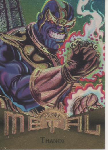 Cromo E004777: Trading Card. Marvel Metal, nº 19 Thanos