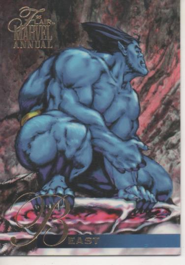 Cromo E004775: Trading Card. Marvel Anual Flair'95, nº 8 Beast