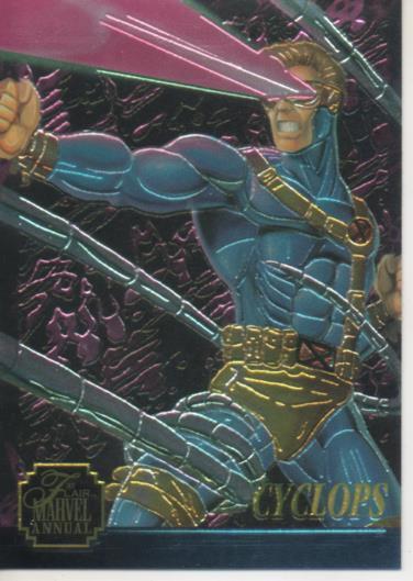 Cromo E004772: Trading Card. Marvel Anual Flair'95, Limited Edition: 8 of 12 Cyclops