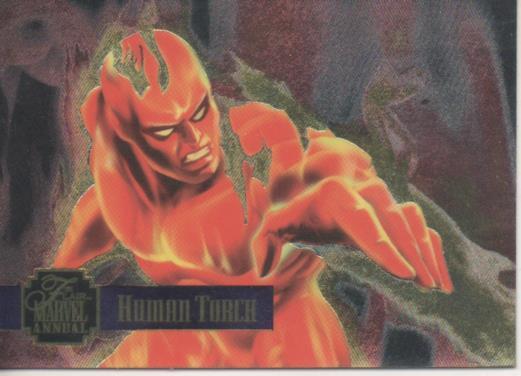 Cromo E004761: Trading Card. Marvel Anual Flair'95, nº 13 Human Torch