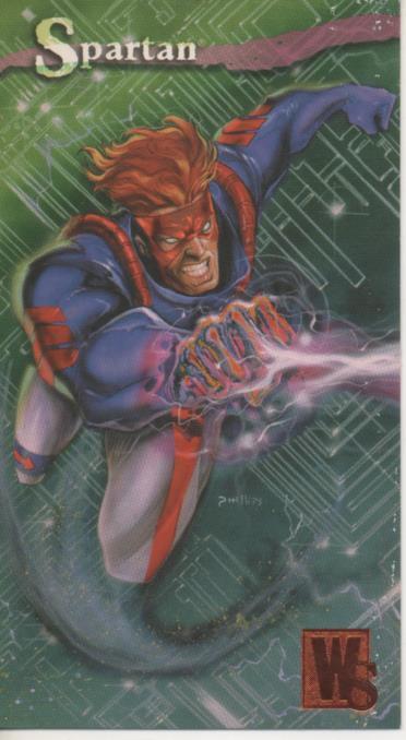 Cromo E004421: Trading Card. Wildstorm Gallery, nº 48 Spartan