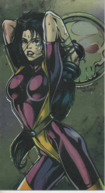 Cromo E004366: Trading Card. WildC.A.T.S Covert.Action.Teams. Nº 55 Voodoo