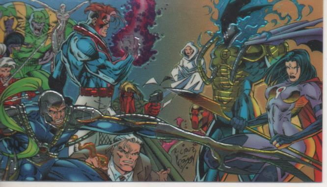 Cromo E004385: Trading Card. WildC.A.T.S.Covert.Action.Teams. Nº 90 WildC.A.T.S Vs. Cabai