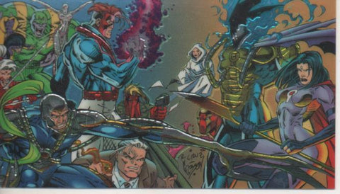 Cromo E004385: Trading Card. WildC.A.T.S.Covert.Action.Teams. Nº 90 WildC.A.T.S Vs. Cabai