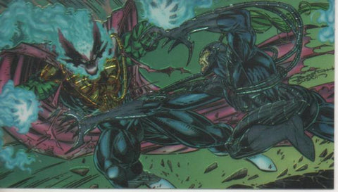 Cromo E004382: Trading Card. WildC.A.T.S Covert.Action.Teams. Nº 84 Warbade Vs. Helspont