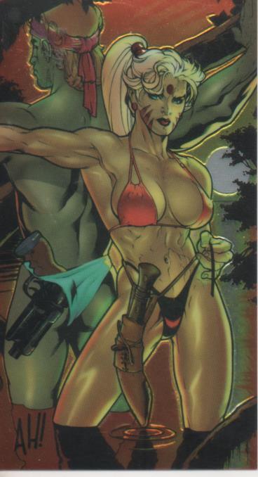 Cromo E004372: Trading Card. WildC.A.T.S Covert.Action.Teams. Nº 65 Zealot & Grifter