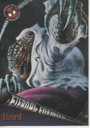 Cromo E004554: Trading Card. Spiderman Premium'96, nº 68 Lizard