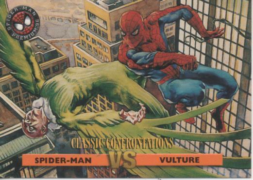 Cromo E004544: Trading Card. Spiderman Premium'96, nº 37 Spiderman VS Vulture