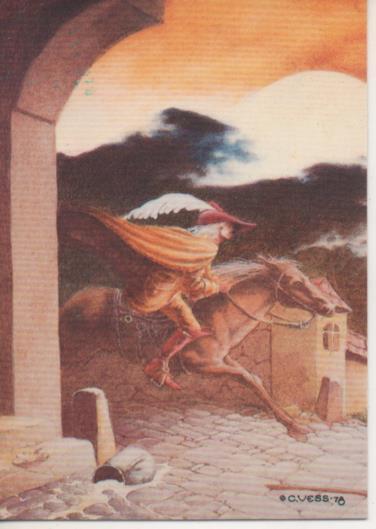 Cromo E004535: Trading Card. Charles Vess, nº 14 The Yellow Rider