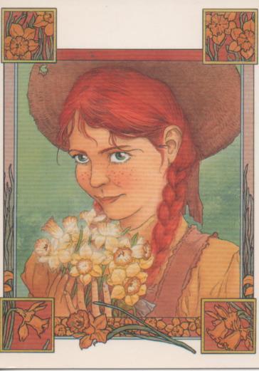 Cromo E004532: Trading Card. Charles Vess, nº 55 Anne Of Green Gables: Title Page  1