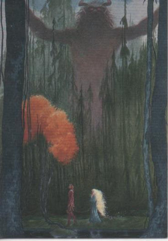 Cromo E004529: Trading Card. Charles Vess, nº 80 Once Upon A Time We All Lived In The Forest           