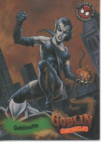 Cromo E004558: Trading Card.Spiderman Premium'96, nº 88 Goblinette