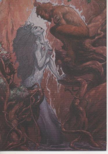 Cromo E004528: Trading Card. Charles Vess, nº 23 Sunliht and Shadow