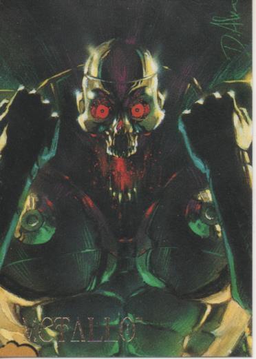 Cromo E004570: Trading Card. Skybox Villains, nº 14 Metallo