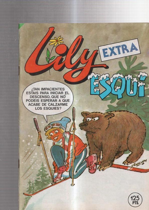 Lily extra numero 73: Esqui: poster central de Candy Candy (numerado 2 en trasera)