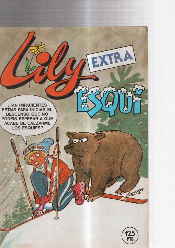Lily extra numero 73: Esqui: poster central de Candy Candy (numerado 3 en trasera)