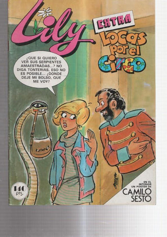 Lily extra numero 97: Locas por el circo: porter de Camilo Sesto (numerado 2 en trasera)
