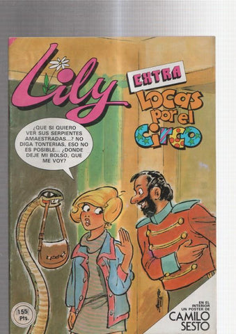 Lily extra numero 97: Locas por el circo: porter de Camilo Sesto (numerado 3 en trasera)