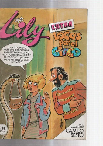 Lily extra numero 97: Locas por el circo: porter de Camilo Sesto (numerado 5 en trasera)