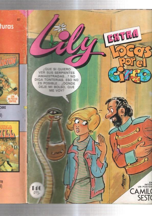 Lily extra numero 97: Locas por el circo: porter de Camilo Sesto (numerado 6 en trasera)