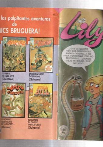 Lily extra numero 97: Locas por el circo: porter de Camilo Sesto (numerado 9 en trasera)