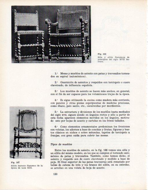 LAMINA V28355: Sillon barroco flamenco epoca de Luis XIII