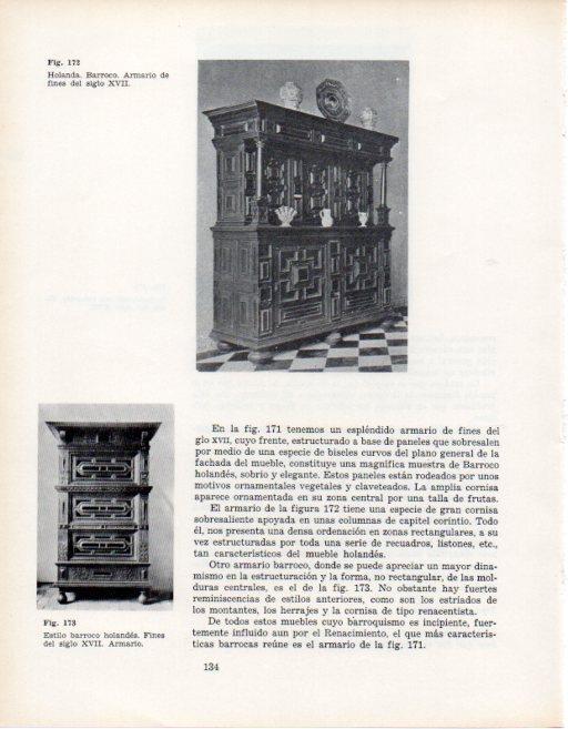 LAMINA V28357: Armario barroco de Holanda siglo XVII
