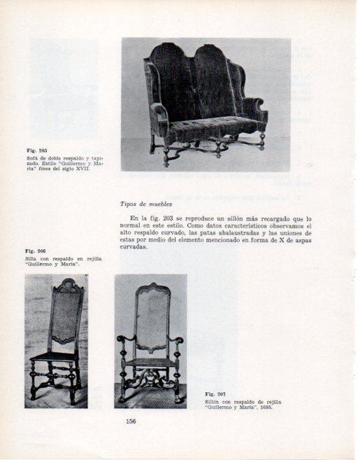 LAMINA V28365: Sofa y sillas estilo Guillermo y Maria