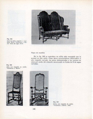 LAMINA V28365: Sofa y sillas estilo Guillermo y Maria
